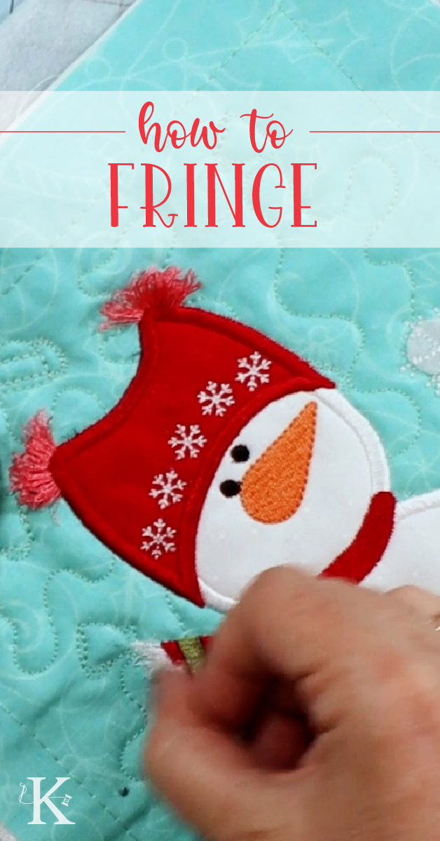 How to Make Fringe With Your Embroidery Machine